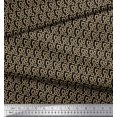 thumbnail image 2 of Soimoi Black polyester Crepe Fabric Square Geometric Print Sewing Fabric Yard 42 Inch Wide, 2 of 3