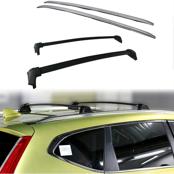 4Pcs Roof Rack Side Rails   Cross Bars for 2017-2022 Honda CRV CR-V OE Style