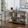thumbnail image 2 of Furniture of America Teviot Contemporary Wood 3-Tier Bookshelf in Antique Gray, 2 of 5