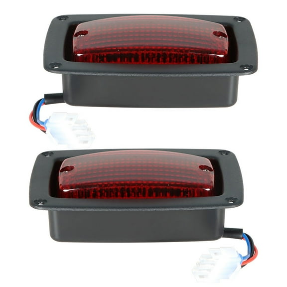 waltyotur Golf Carts LED Tail Light Kit with 3 Wire Replacement for Club Car DS 1982  1017035 (2 Pcs)