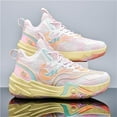 thumbnail image 2 of BINQER Men's Basketball Shoes Breathable Colorful Volleyball Sneakers with Mesh Upper Non Slip Rubber Indoor Shoe, 2 of 7