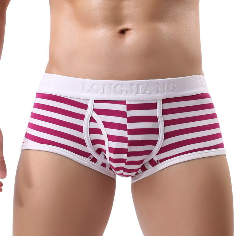 zuwimk Mens Briefs,Mens Boxer Briefs Cotton Stretch Underwear For Men Purple,XL  