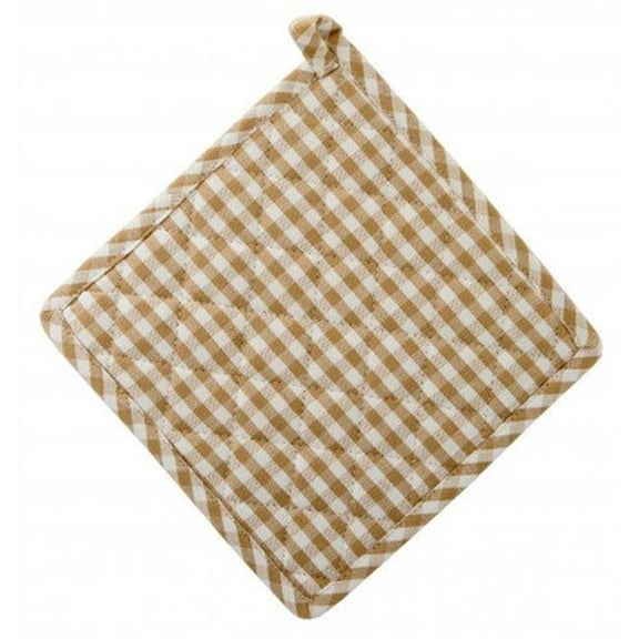 Mr. MJs Trading AG-40294S-2 Pot Holders, Toro Beige Check - Set of 2