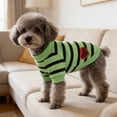 thumbnail image 5 of Plaid Dog & Cat T-Shirt with Heart Patch, Breathable Summer Pet Clothes for Small/Medium Breeds, Soft & Comfortable, Assorted Colors, 5 of 6