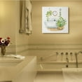 thumbnail image 2 of Stupell Industries Serene Bathroom Interior with Greenery Plants Painting Canvas Wall Art Design by Sue Schlabach, 30" x 30", 2 of 6