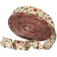 thumbnail image 2 of Christmas Linen Ribbon Snowflake Elk Santa Claus Christmas Tree Decoration Ribbon Diy Gift Packaging Decorative Ribbon C, 2 of 7