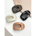 thumbnail image 3 of Fashionable Retro Oval Hair Clip for Women 1/4pcs Ladies Hair Grips Gift Recommendation Hair Accessories, 3 of 10