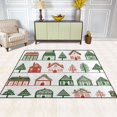 thumbnail image 2 of Yayeee Area Rugs for Living Room 5.2'x4' Non Slip Washable Bedroom Floor Carpet, White Christmas House, 2 of 5