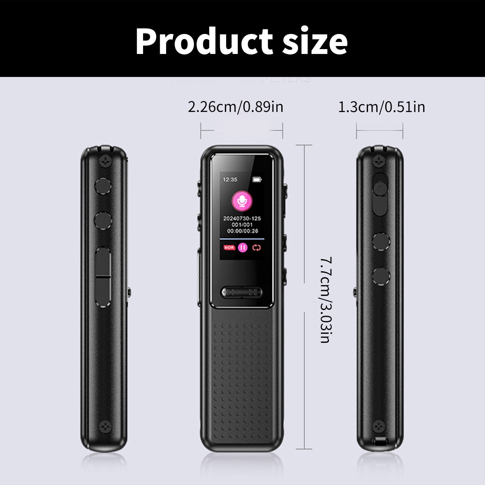 ZD39 Auditory Recorder High Capacity Voice Recorder Featuring Password Protect And Appointment Recording
