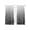 Black, variant on Black Flower Sheer Curtains 72 Inch Length 2 Panels Set, Geometric Stripes Gradient Simple Branch Voile Window Treatment Rod Pocket Curtains Sheers Drapes for Bedroom/Living Room/Kitchen 52"x72"x2