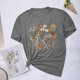 thumbnail image 1 of Fiudx Ofertas Relámpago Blusas con Estampado de Flores para Mujer Top de Manga Corta con Cuello Redondo, 1 of 4