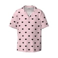 thumbnail image 2 of Lafuoo Cute Cat Pattern Men's Cuban Collar Short Sleeve Shirt, Button-Down Resort Beach Pocket Shirt-3X-Large, 2 of 7