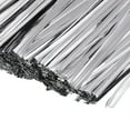 thumbnail image 5 of Uxcell Foil Twist Ties 6" Plastic Closure Tie for Tying Bread, Candy, Cookies, Gift Bags, Silver Tone 750 Pack, 5 of 5