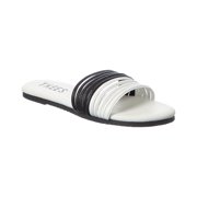 TKEES Lucas Leather Sandal, 8, White