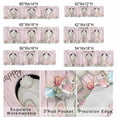 thumbnail image 2 of Valance Curtains for Kitchen Windows Lovely Rabbit Butt on Pink Wood Board Rod Pocket Valance Happy Easter Eggs Short Window Curtain Topper for Bedroom Living Room Bathroom 42x12in,1&nbsp;Panel, 2 of 9
