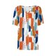 thumbnail image 3 of Fiudx Ofertas Relámpago Blusa de Manga Corta Estampada a La Moda para Mujer, Blusas Informales con Cuello Redondo, 3 of 3