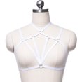 thumbnail image 2 of TureClos Arnés Sujetador Erógeno Fuerte Elasticidad Citas Gran calidad Impresionante Lencería Firmeza Apasionado Misterioso Cupless Bras blanco TureClos JD733114872, 2 of 6