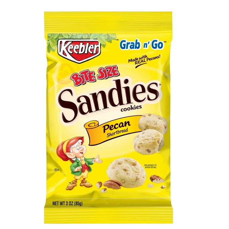 Keebler Sandies Cookies, Shortbread, Pecan, Cookies