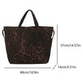 thumbnail image 4 of Superior Cuerpo Cruzado Bolso Hombro para Mujeres Luces Lona Leopardo, 4 of 9