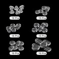 thumbnail image 3 of Uxcell Earring Pads, 96pcs 6 Styles Silicone Earring Backs, Comfort Earrings Cushions Replacements (Clear), 3 of 6