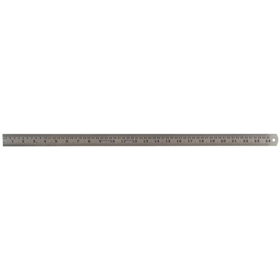 DURATOOL - 24" (600mm) Stainless Steel Ruler with Metric/Imperial Marking, Satin