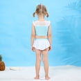 thumbnail image 2 of Maillot de Bain d'Été Deux Pièces pour Petite Fille, Bikini de Jeu de Rôle, Tankini pour Tout-Petit, Rouge, 3 à 10 Ans, 2 of 6