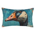 thumbnail image 1 of Fotbe Blue Watercolor Duck Funda de Almohada Decorativa Estilo Occidental, Lujo en Algodón, Fundas para Almohadas King, Cojín Estampado para Decoración del Hogar-16"x24", 1 of 6