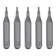 thumbnail image 1 of Uxcell 5pcs T3 Torx Screwdriver Bit 5/32" Hex Magnetic Star 6 Point Head S2 Steel, 1 of 6