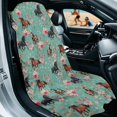 thumbnail image 2 of Garronmavis Floral Horse 1 PC Front Car Seat Towel Cover Sweat Stain Resistant with Storage Bag Breathable Non-Slip Easy Installation Car Seat Protection Fits SUV Trucks Cars Sedan Van, 2 of 9