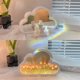 thumbnail image 2 of DIY Tulip Night Light, Cloud Mirror Simulation Flower Bedroom Sleeping Table Lamp, Home Decoration, Room Decor for Teen Girls, Light (Pink), 2 of 4