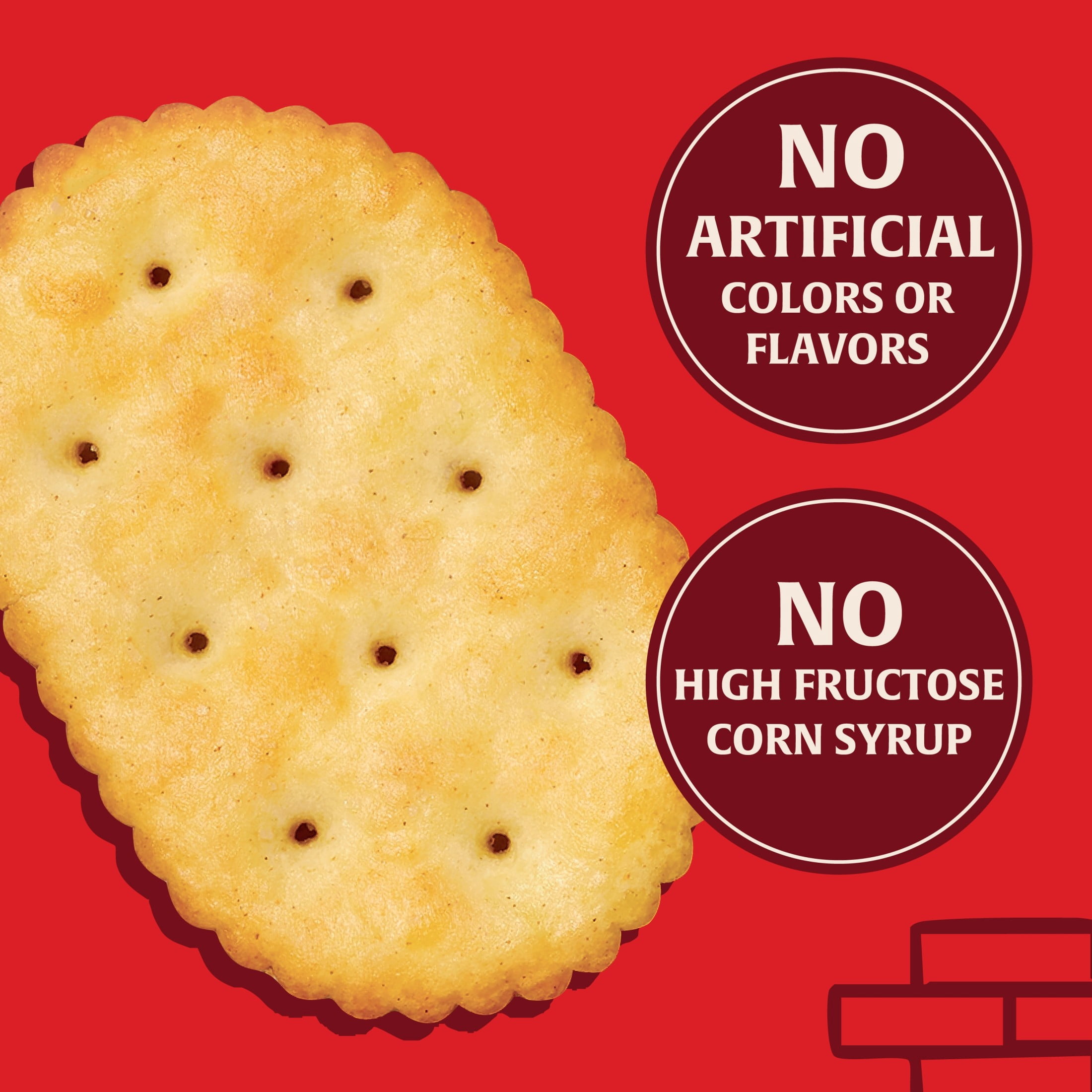 (6 pack) Town House Original Oven Baked Crackers, Salty Snacks, 20.7 oz