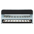 thumbnail image 6 of Sailvan Upholstered Daybed Sofa Bed Twin Size With Trundle Bed and Wood Slat, 6 of 8