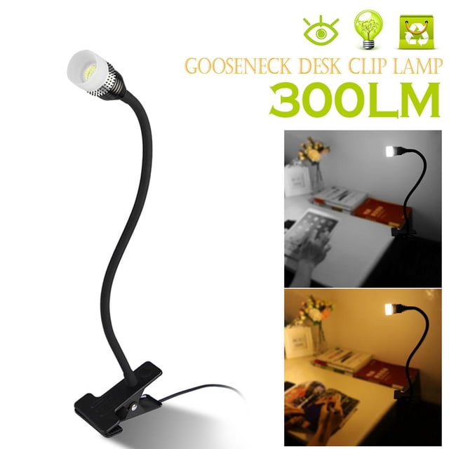 Advancent Lámpara de clip LED de 3W, luz de ajustable en ángulo con interruptor de encendido para dormitorio, oficina, mesita de noche, mesita de Iluminación y accesorios Numero 3 Advancent HA024424-03