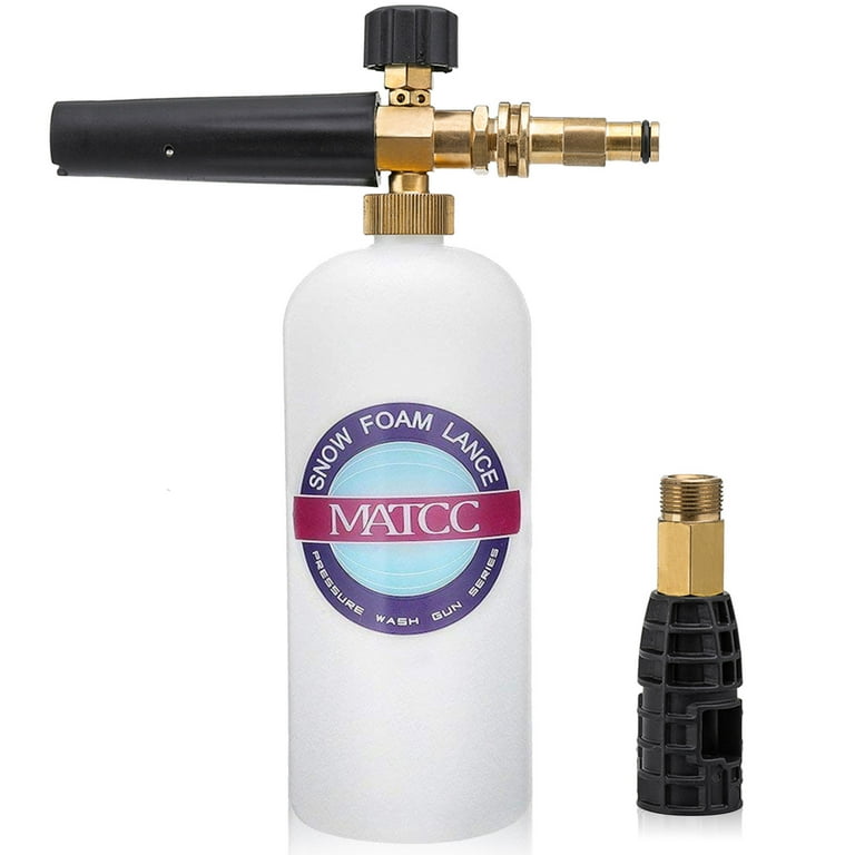 MATCC Foam Cannon Adjustable Foam Lance for SPX Series Pressure Washer Gun 0.22 Gallon Bottle