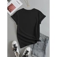thumbnail image 2 of Women's Hippie-Inspired Graphic Tee - Casual Short Sleeve Crew Neck Top, Breathable , Perfect for Spring & Summer Tee For Adult, Men, Women, Teen, Te, 2 of 4