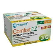 Clever Choice Comfort EZ Syringes 0.3cc 8mm 30g