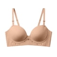 thumbnail image 3 of DDAPJ pyju Women's Push Up T-Shirt Bra No Underwire Jelly Bras Full Coverage Bralettes Comfortable Everyday Bras Coffee 80AB, 3 of 8