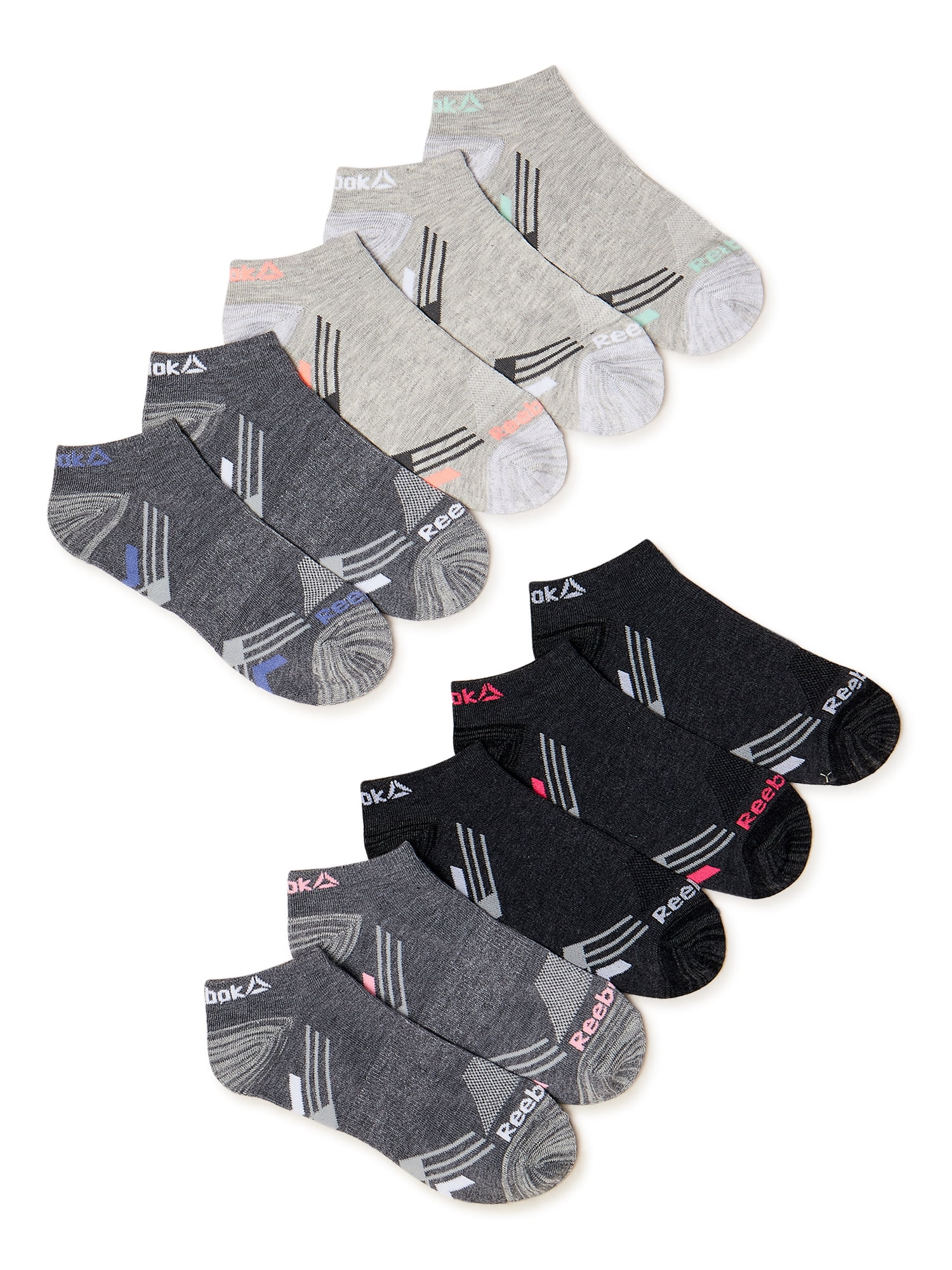 Reebok Lightweight Low-Cut Womens Socks, 10-Pack
