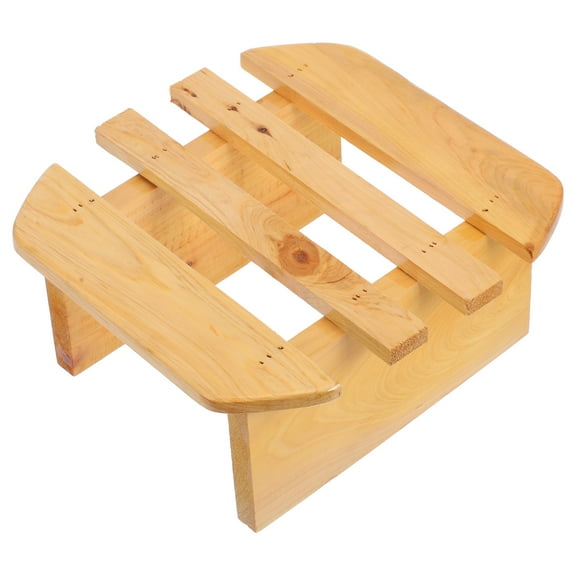 LOLIPPYY Solid Wood Foot Bath Stool, Comfortable Steaming Seat, Multi-Purpose Bathroom Tub Stool