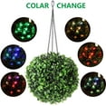 thumbnail image 2 of Rirool Hanging Solar Lantern Lights Outdoor Waterproof, 8 Inch LED Solar Powered Garden Lantern with Multicolor Light, Energy Saving, Auto On/Off, 2 of 8