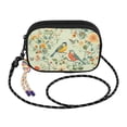 thumbnail image 2 of FORMRS Mini Crossbody Bag for Women Adjustable Shoulder Rope Travel Casual Phone Purse, Green Floral Pattern, 2 of 7