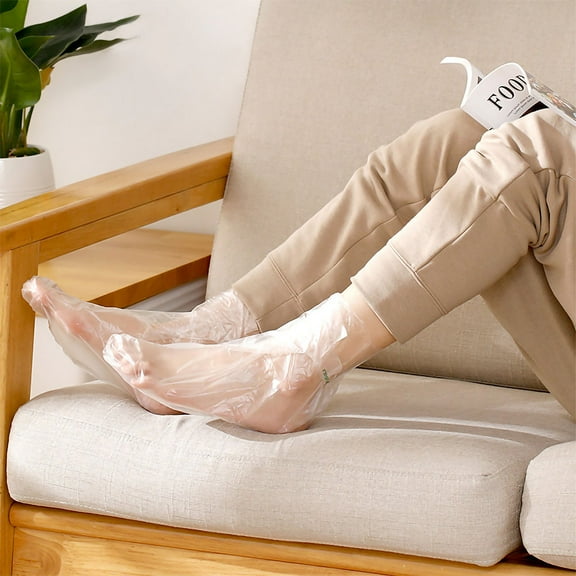 IBASETOY Paraffin Wax Liners for Hands and Feet Plastic Salon Foot Socks Assorted Color Portable Size