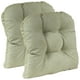Gripper Non-Slip 17" x 17" Twillo Tufted Universal Chair Cushions, Set ...