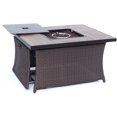 thumbnail image 4 of Hanover Hudson Square 4-Piece Fire Pit Lounge Set with Glazed Faux-Wood Tile Top, 4 of 12
