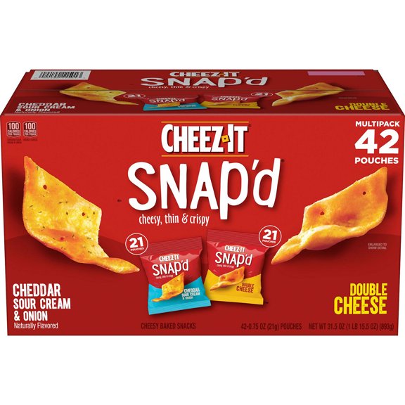 Cheez-It Snap'd, Variety Pack (0.75 oz., 42 pk.)