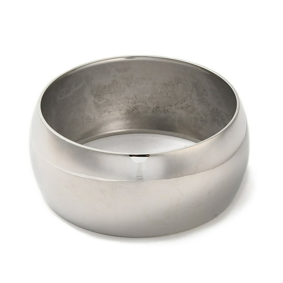 Non-Tarnish 304 Stainless Steel Plain Bangles Stainless Steel color Wide: 29.5mm Inner Diameter: 2-3/8 inch(6.05cm)