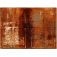 thumbnail image 3 of Burnt Orange Modern Abstract Geometric Oil Painting Art Area Rug, Indoor Non-Slip Rugs, Machine Washable Breathable Durable Carpet for Front Entrance Floor Decor-5x8ft, 3 of 7