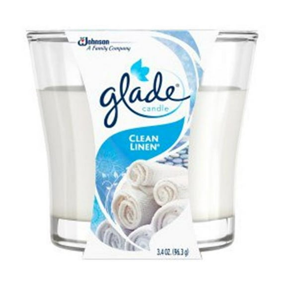 SC Johnson 398818 3.4 oz Clean Linen Candle