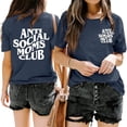 thumbnail image 1 of T-shirt à Manches Courtes pour Femmes, Imprimé Lettre, Confortable et à la Mode, Manches Courtes, Compression, Manches Longues, 1 of 3