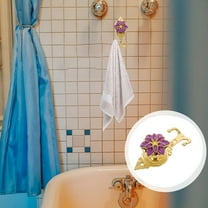 WHAMVOX 2 Pcs Wall Mounted Hooks Shower Towel Entryway Child